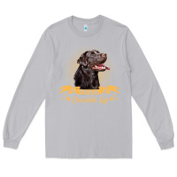 Moon Dust labrador retriever team chocolate lab funny Long Sleeve Tee - linhVisuals