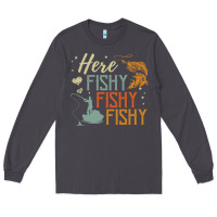 Smoke here fishy fishy fishy fishing lovers gifts Long Sleeve Tee - linhVisuals