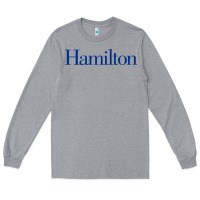 Heather Grey Hamilto College Long Sleeve Tee - linhVisuals