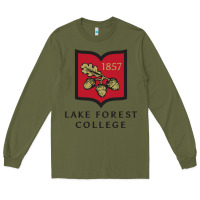 Army Green Lake Forest College Long Sleeve Tee - linhVisuals