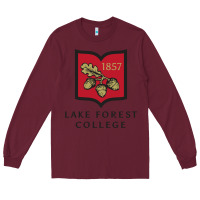 Burgundy Lake Forest College Long Sleeve Tee - linhVisuals