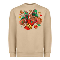 Mushroom Christmas black girl sneakers Heavyweight Sweatshirt - RanaPortraitStore
