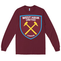 Burgundy the-west-ham-united-f.c.-pen Long Sleeve Tee - linhVisuals