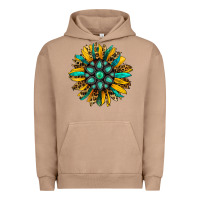 Pigment Burro turquoise leopard sunflower Urban Hoodie - Jasminsmagicworld