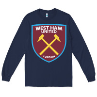 Navy the-west-ham-united-f.c.-pen Long Sleeve Tee - linhVisuals
