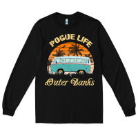 Pogue Life Outer Banks Retro Vintage Sunny Long Sleeve Tee | Teevron