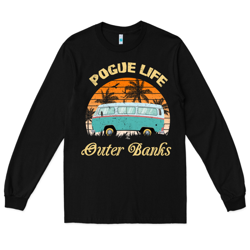 Pogue Life Outer Banks Retro Vintage Sunny Long Sleeve Tee by linhVisuals | Teevron