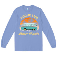 Colony Blue pogue life outer banks retro vintage sunny Long Sleeve Tee - linhVisuals