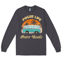 Smoke pogue life outer banks retro vintage sunny Long Sleeve Tee - linhVisuals