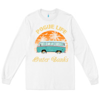 White pogue life outer banks retro vintage sunny Long Sleeve Tee - linhVisuals
