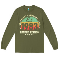 Army Green est. 1983 vintage 1983 limited edition 39th birthday retro pullover ho Long Sleeve Tee - linhVisuals