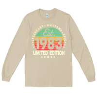 Mushroom est. 1983 vintage 1983 limited edition 39th birthday retro pullover ho Long Sleeve Tee - linhVisuals