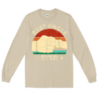Mushroom vintage best uncle ever fist bump funny uncle fathers day Long Sleeve Tee - linhVisuals