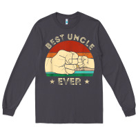 Smoke vintage best uncle ever fist bump funny uncle fathers day Long Sleeve Tee - linhVisuals