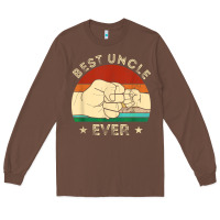 Chestnut vintage best uncle ever fist bump funny uncle fathers day Long Sleeve Tee - linhVisuals