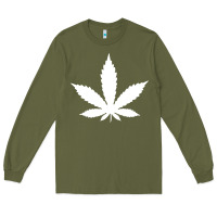 Army Green weed leaf in a pocket marijuana cannabis Long Sleeve Tee - linhVisuals