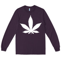 Plum weed leaf in a pocket marijuana cannabis Long Sleeve Tee - linhVisuals