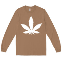 Toasted Coconut weed leaf in a pocket marijuana cannabis Long Sleeve Tee - linhVisuals