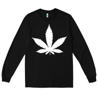 Black weed leaf in a pocket marijuana cannabis Long Sleeve Tee - linhVisuals
