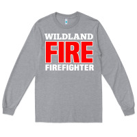 Heather Grey wildland fire rescue department firefighters firemen uniform Long Sleeve Tee - linhVisuals