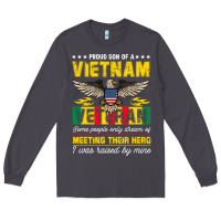 Smoke proud vietnam veteran son gifts raised by my hero veteran day Long Sleeve Tee - linhVisuals
