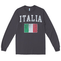 Smoke vintage italia italian flag italy italiano Long Sleeve Tee - linhVisuals