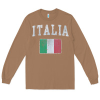 Toasted Coconut vintage italia italian flag italy italiano Long Sleeve Tee - linhVisuals