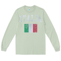 Matcha vintage italia italian flag italy italiano Long Sleeve Tee - linhVisuals
