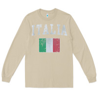 Mushroom vintage italia italian flag italy italiano Long Sleeve Tee - linhVisuals