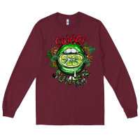 Burgundy summer time Long Sleeve Tee - CowhideDigitalArt