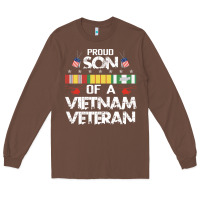 Chestnut proud son of a vietnam veteran father's day Long Sleeve Tee - linhVisuals
