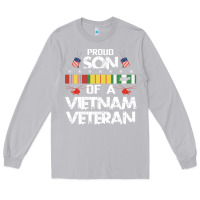 Moon Dust proud son of a vietnam veteran father's day Long Sleeve Tee - linhVisuals