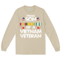Mushroom proud son of a vietnam veteran father's day Long Sleeve Tee - linhVisuals