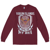 Burgundy virgin islands virgin islander Long Sleeve Tee - linhVisuals