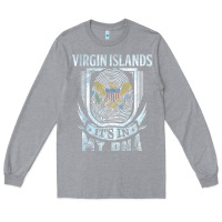 Heather Grey virgin islands virgin islander Long Sleeve Tee - linhVisuals