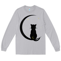 Moon Dust womens double moon cat Long Sleeve Tee - linhVisuals