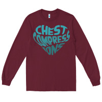 Burgundy doctor mike merch chest compressions Long Sleeve Tee - linhVisuals