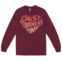 Burgundy doctor mike merch chest compressions Long Sleeve Tee - linhVisuals