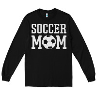 Black womens soccer mama soccer mom Long Sleeve Tee - linhVisuals