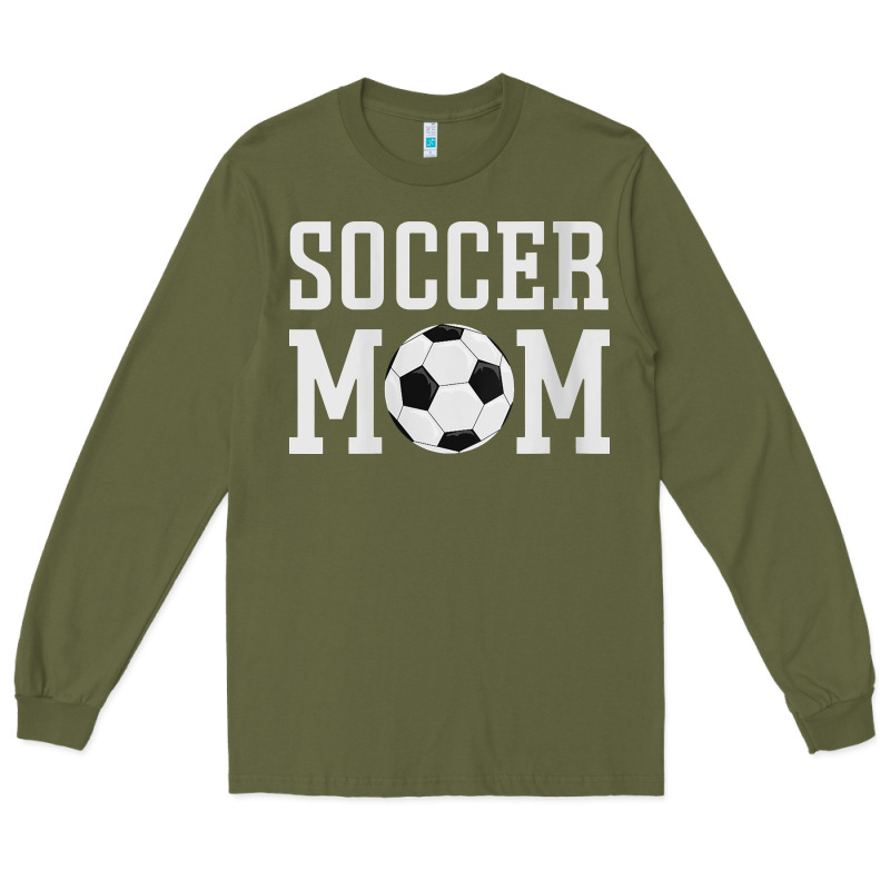 Womens Soccer Mama Soccer Mom Long Sleeve Tee by linhVisuals | Teevron