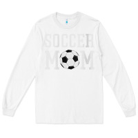 White womens soccer mama soccer mom Long Sleeve Tee - linhVisuals