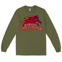 Army Green loyola college prep Long Sleeve Tee - linhVisuals