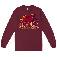 Burgundy loyola college prep Long Sleeve Tee - linhVisuals