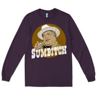 Plum sumbitch distressed Long Sleeve Tee - linhVisuals