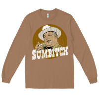 Toasted Coconut sumbitch distressed Long Sleeve Tee - linhVisuals