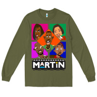 Army Green Martin TV Show Long Sleeve Tee - linhVisuals