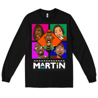 Black Martin TV Show Long Sleeve Tee - linhVisuals