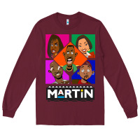 Burgundy Martin TV Show Long Sleeve Tee - linhVisuals