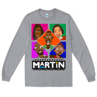 Heather Grey Martin TV Show Long Sleeve Tee - linhVisuals