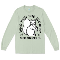 Matcha who run the world squirrels Long Sleeve Tee - linhVisuals
